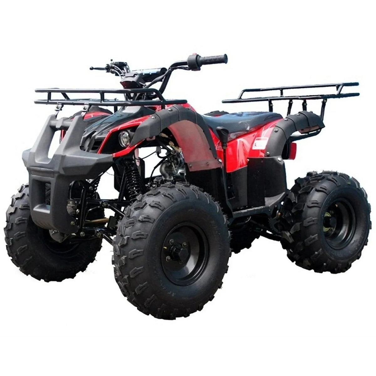 Casavibeo Tao T Forcee T125 mid-size ATV shown in black with rugged tires and sleek design, ready for off-road adventures.