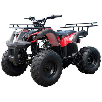 Casavibeo Tao T Forcee T125 mid-size ATV shown in black with rugged tires and sleek design, ready for off-road adventures.