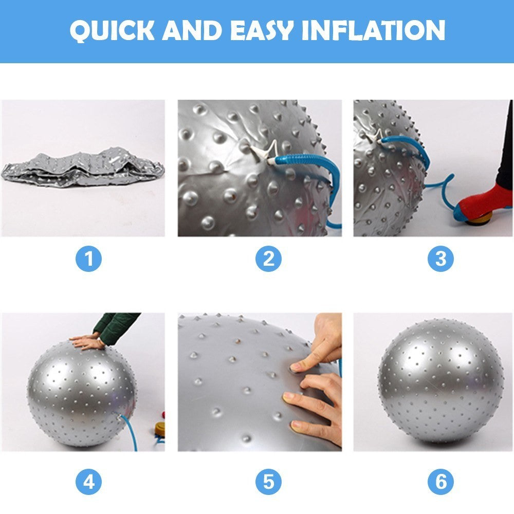 GETDECO thickened anti-burst stability yoga ball for exercise, featuring a durable, non-slip surface for balance and fitness workouts.