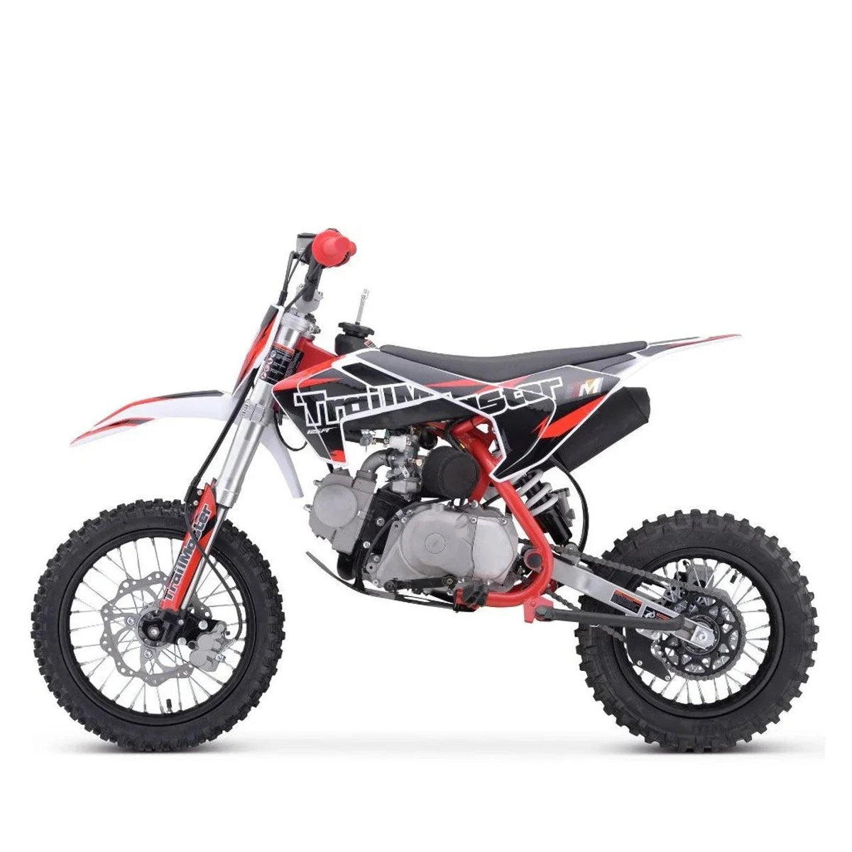 Casavibeo TrailMaster TM23 dirt bike, rugged off-road motorcycle with knobby tires and sporty design, suitable for trail riding.