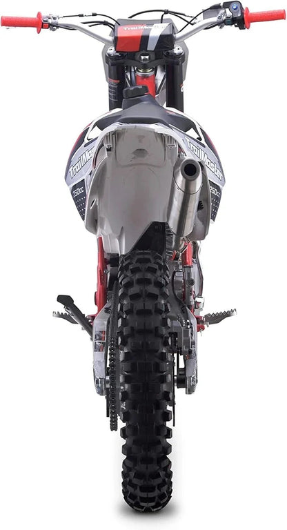 Casavibeo TrailMaster TM33 250cc dirt bike with knobby tires and rugged design for off-road riding.
