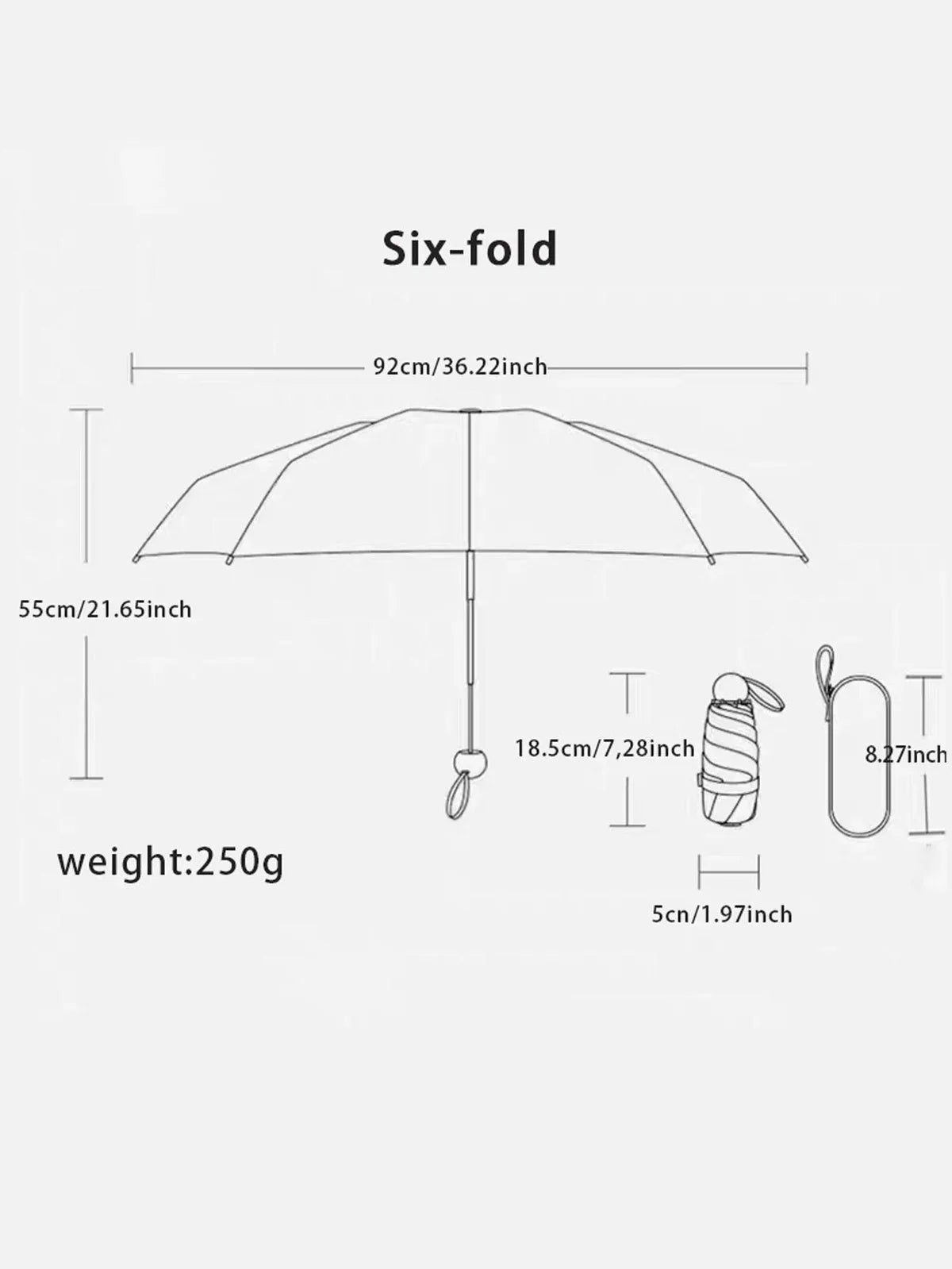 Belro compact travel umbrella with 6-rib reinforced waterproof design, lightweight, portable, automatic open-close folding umbrella.