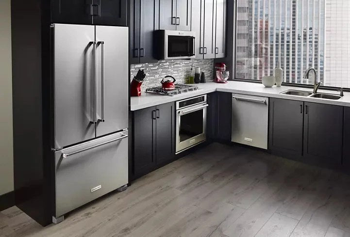 Casavibeo KitchenAid 30-inch 5-burner gas cooktop with black finish and control knobs, suitable for modern kitchen setups.