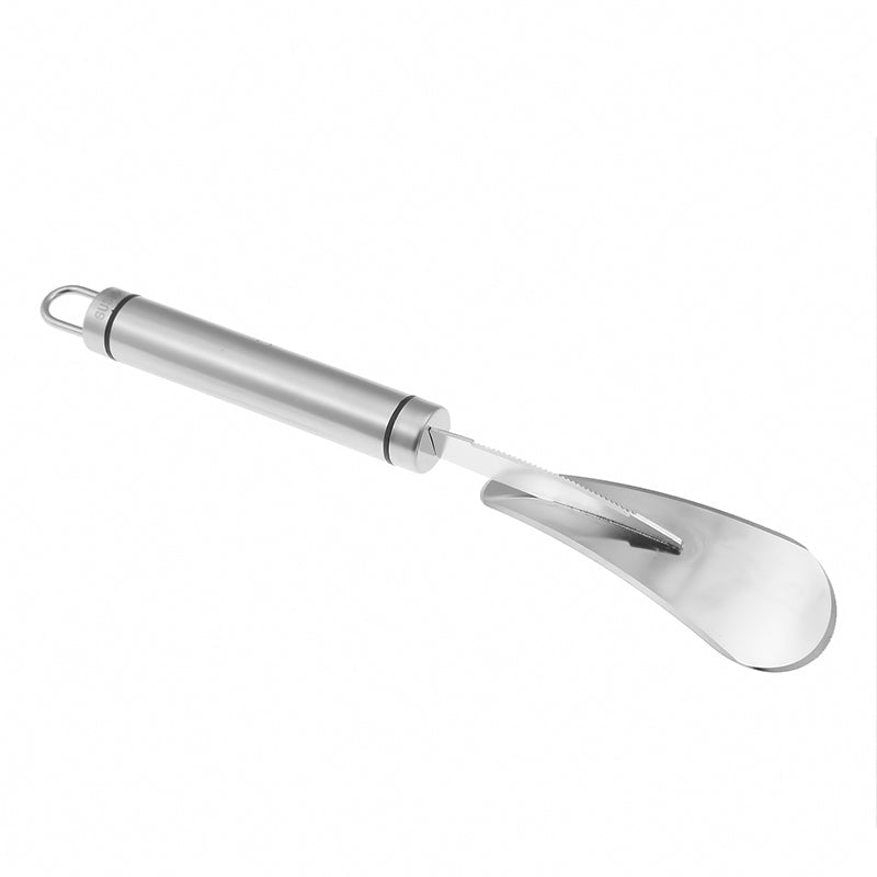 Belro orange peeler, a kitchen appliance, showing its ergonomic handle and peeling mechanism for citrus fruits.