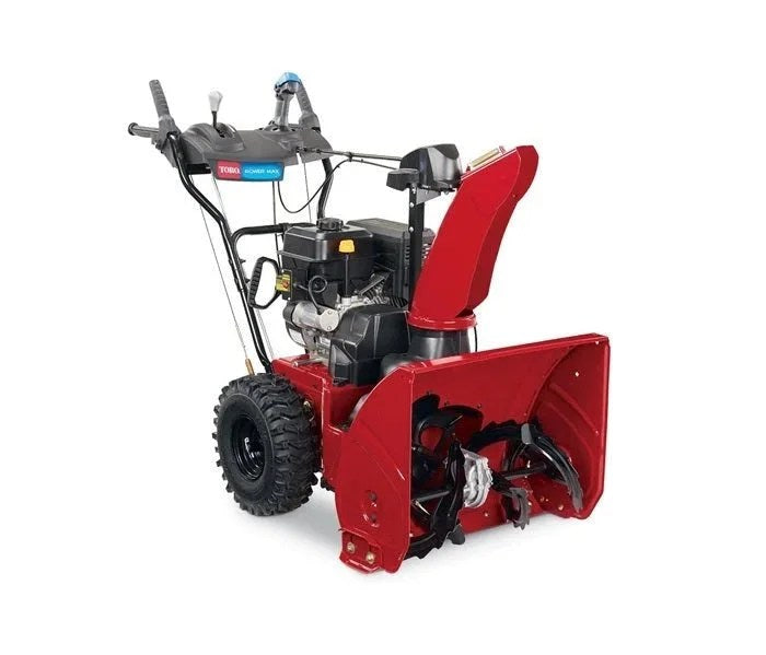 Casavibeo Toro Power Max 824 OE 24-inch two-stage gas snow blower with electric start and large clearing capacity.
