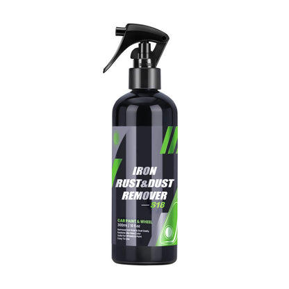 Belro rust remover for cars, showing application on vehicle surface, designed for home and garden car care and rust removal.