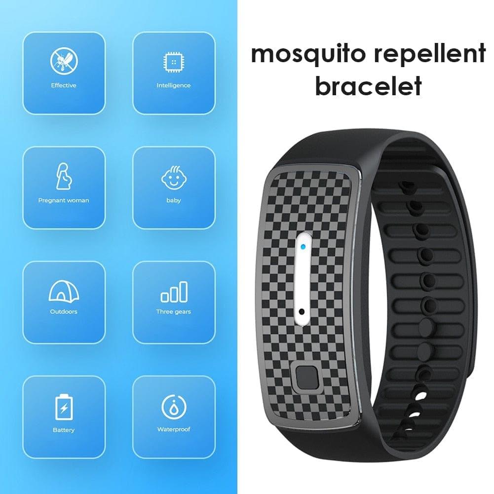 Belro ultrasonic mosquito repellent bracelet with USB charging, wearable wristband designed to keep mosquitoes away.