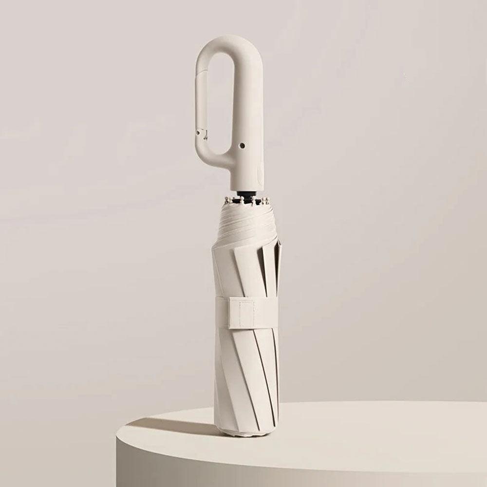 Belro reinforced contemporary compact umbrella open, showing sturdy frame and sleek design for portable weather protection.