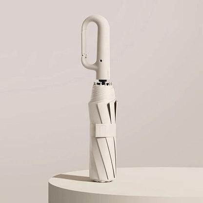 Belro reinforced contemporary compact umbrella open, showing sturdy frame and sleek design for portable weather protection.