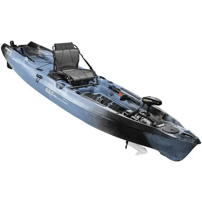 Casavibeo Old Town Sportsman AutoPilots 136 fishing kayak with adjustable seat and paddle, perfect for outdoor water adventures.