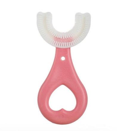 Child's silicone toothbrush from Belro, designed for gentle oral care with soft, colorful bristles suitable for kids.