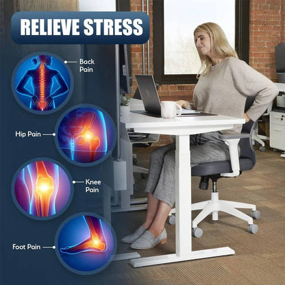 Belro under desk foot cushion rest providing ergonomic support for improved comfort while working at a desk