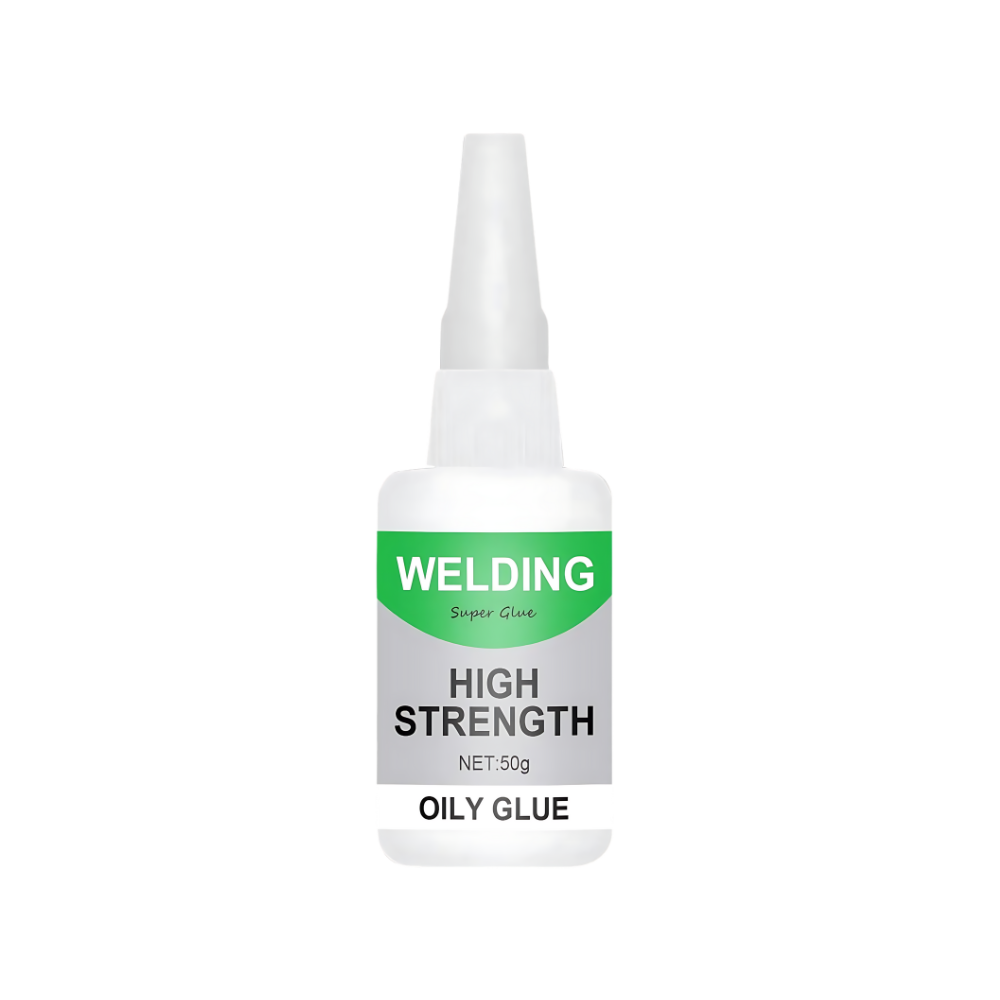 Belro high-strength oily welding glue in a 50g container, suitable for durable bonding in tools and hardware applications.