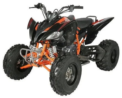 Casavibeo Vitaccii Pentora Racing ATV in vibrant red with rugged tires and sleek design, ready for off-road adventure.