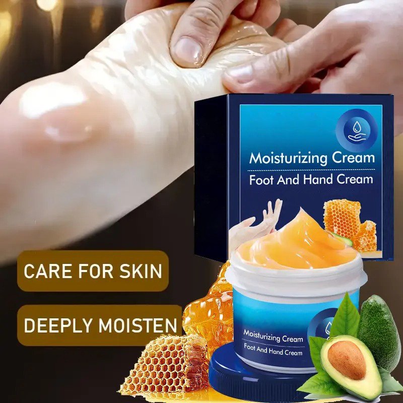Belro Cracked Foot Heel Treatment 3 Pack showing bottles and application cream for dry, cracked heels in a health and beauty setting.