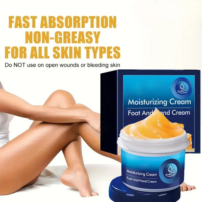 Belro Cracked Foot Heel Treatment 3-pack showing application of moisturizing cream on rough, cracked heels for foot care.