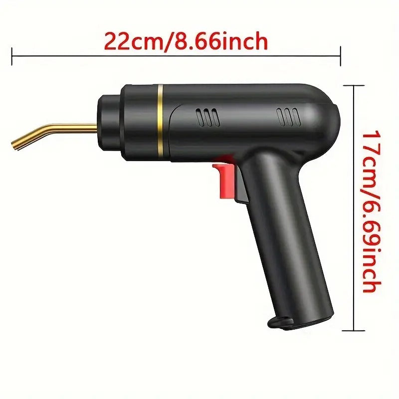 Belro plastic welder gun for tools and hardware, featuring a handheld design with trigger and heating element for plastic welding tasks.