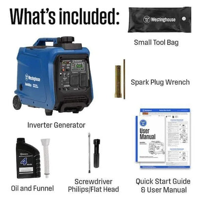 Casavibeo 4,000-Watt gas-powered portable inverter generator with recoil start and LED data center display.