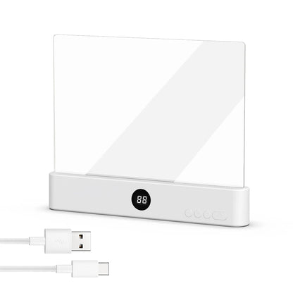 Belro LED night vision flat panel reading light in white, suited for office and stationery use, with a sleek, modern design