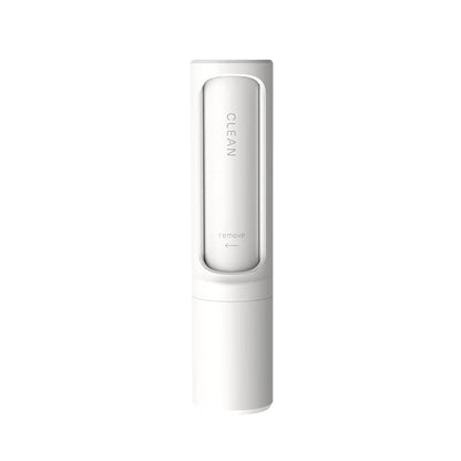 Belro reusable lint roller and pet hair remover brush in white, ideal for removing lint and pet hair from clothing and fabrics.