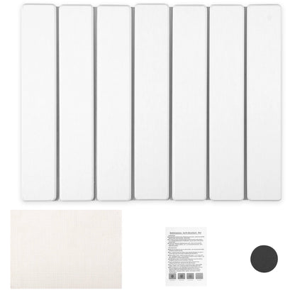 White foldable diatomite stone dish drying mat from Belro, designed for kitchen and dining use, with a textured surface for drying dishes.