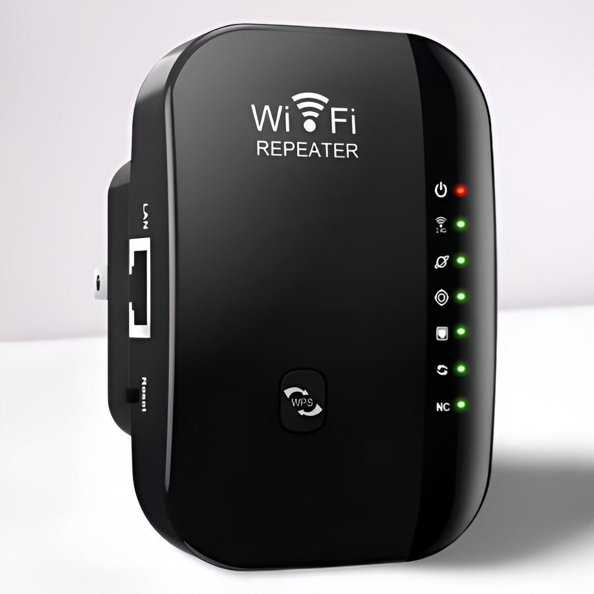 Belro powerful WiFi repeater extending wireless signal for better internet coverage in electronics setup.