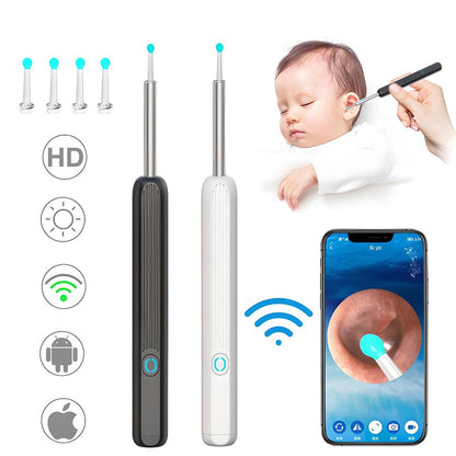 Wireless earwax remover otoscope with camera, 1080P kit for iPhone, iPad, Android, Belro health and beauty ear cleaning tool.