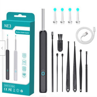 Wireless earwax remover otoscope with camera, 1080P ear endoscope kit for iPhone, iPad, and Android devices, by Belro.