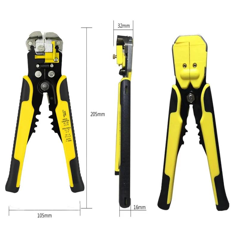 Belro automatic wire stripper and cable cutter tool with ergonomic handle for precise electrical wiring tasks.