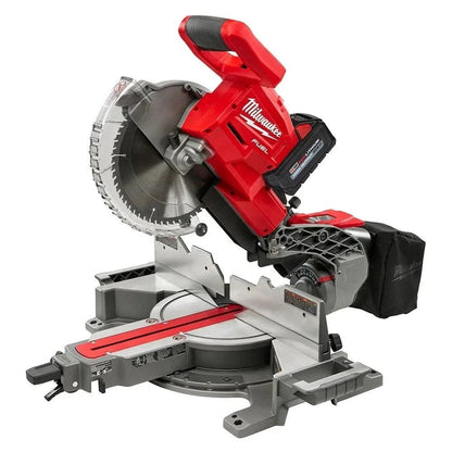 Casavibeo SKIL SPT88-01 12-inch worm drive dual bevel sliding miter saw with blade installed on a workbench.