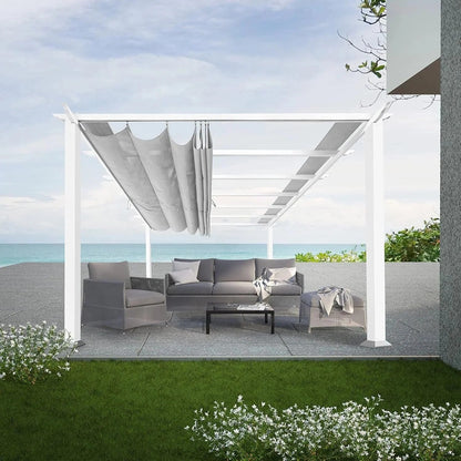 Casavibeo Paragon Outdoor Florence Freestanding Pergola PR100N1 with wooden beams and sturdy metal frame, ideal for outdoor shade and relaxation.