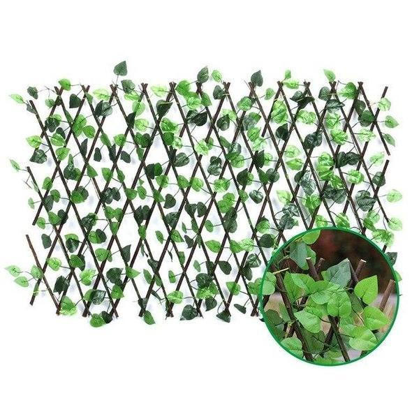 Belro retractable artificial garden plant fence, outdoor home and garden decorative barrier, flexible and easy to install.