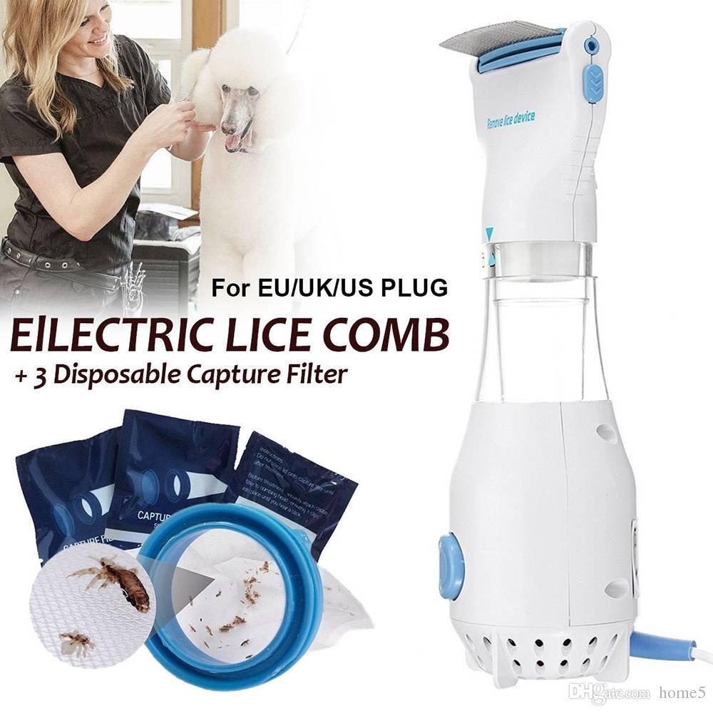 Belro electric lice comb with fine metal teeth for safe lice removal, designed for effective hair treatment.