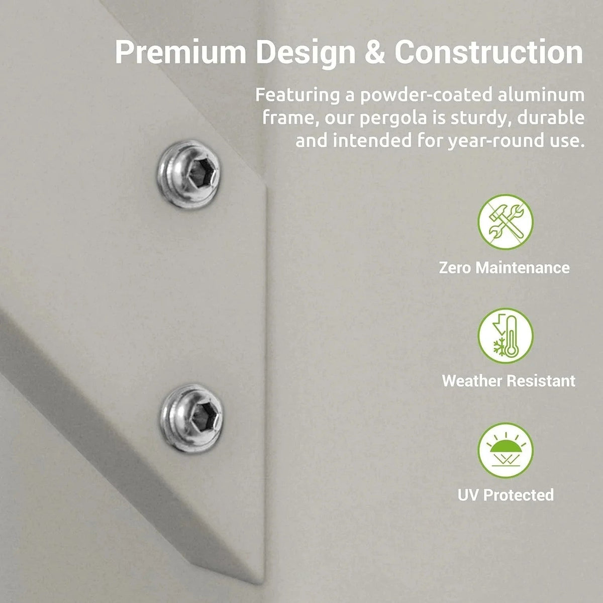 Casavibeo Paragon Outdoor Florence Freestanding Pergola PR100N1 with wooden beams and metal frame, set in a garden setting