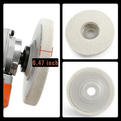 Belro universal fit polishing disc for tools and hardware, showing the durable abrasive surface ready for polishing tasks.