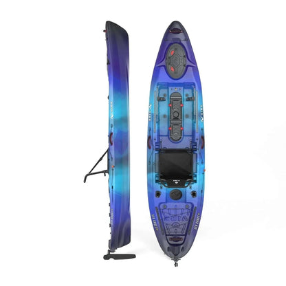 Casavibeo Vibe Kayaks Sea Ghosts 110 kayak on water, featuring sleek design and vibrant colors for recreational paddling.
