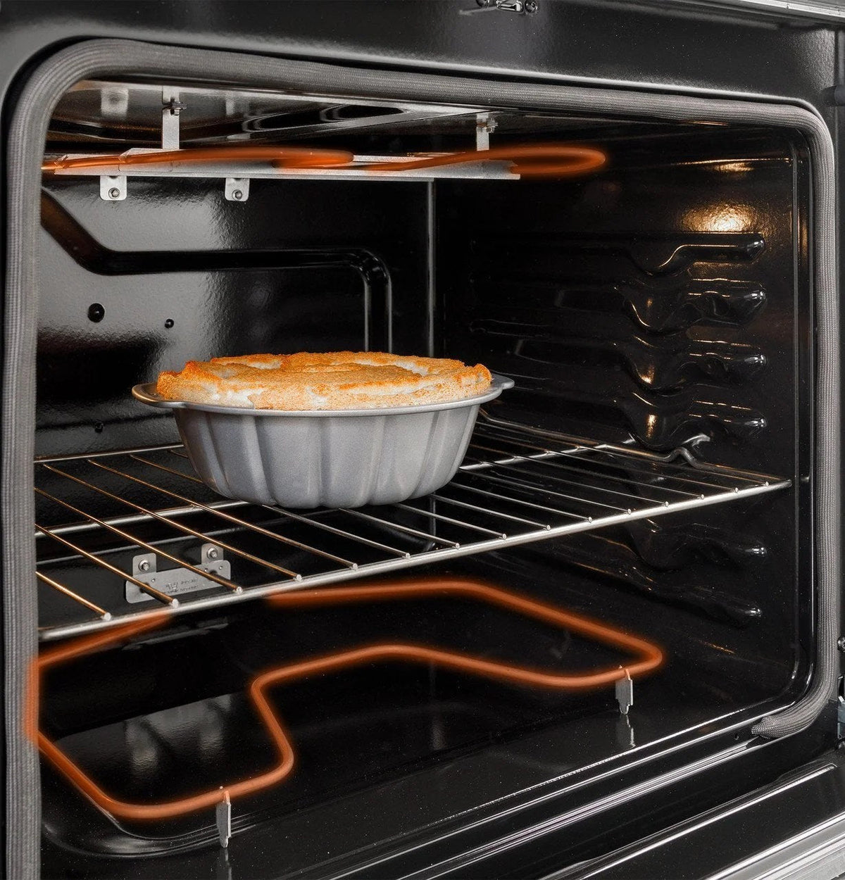Casavibeo 30-inch freestanding electric range with four coil burners and a smooth glass cooktop, modern kitchen appliance.